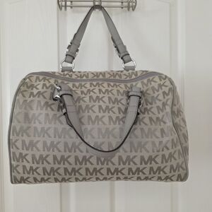 Michael Kors Gray Logo Satchel